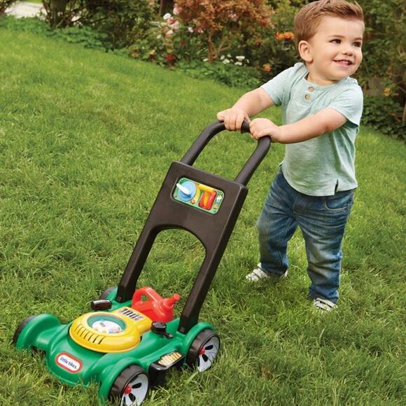 NEW Little Tikes Gas 'n Go Mower Green Pretend Play Indoor Outdoor Toy Sounds - Picture 3 of 7